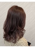 可愛らしすぎない◎カシスピンクブラウン