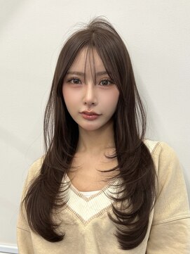 ログ オモテサンドウ(L.O.G OMOTESANDO) ハイレイヤーハッシュカットブリーチなしブラウンベージュ