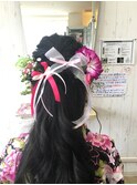 ハーフアップ