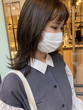 カグヤヒメ ドゥイ(kaguyahime doui) イルミナカラー×アッシュグレー×くびれヘア