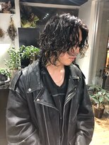 ピープスアンドスー 表参道 渋谷(Peeps&Suu.)&nbsp;メンズカット　パーマ　ポイントカラー　黒髪パーマ　ウルフ