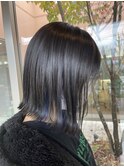 ネイビーブルーインナーカラー