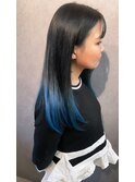 グラデーションカラー×ロカビリーブルー