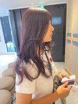 ヘアサロン ガリカ 表参道(hair salon Gallica)&nbsp;艶髪大人ラベンダーグレー/ブリーチなしダブルカラー