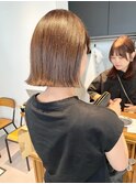 小顔タッセルボブ×美髪[ぱつっとボブ/縮毛矯正/横浜韓国]