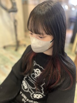 エズ(Eze) インナーカラー×レッド