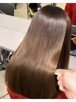 キュア 表参道(CURE)&nbsp;黒髪/グレージュカラー/ココアベージュ/ヘルシーロング/表参道