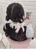編み込みハートローツインテール＊まゆ