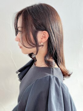 アイティーバイアルバム 藤沢店(IT by ALBUM) レイヤーミディ_エアリーロングピンクブラウン_ba482911