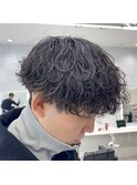 波巻きパーマ/波巻きスパイラル/マッシュ/ツーブロック