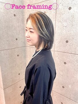 ミズチャーム(Ms.CHARM) フェイスフレーミング/ベージュ