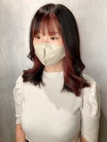リコラックスビー(LICO LUXBE) フェースフレーミング×前髪インナーカラー　ピンク