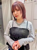 バランス ヘアーアンドアイラッシュ 野田店(balance.) 顔周りレイヤー×ピンクベージュ