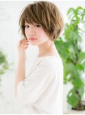 【浅草美容院HANARE】ハイトーンカラー♪ふんわりボブパーマb