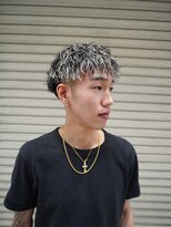 メンズグルーミングナンバーナイン(MEN'S GROOMING NUMBER NINE)&nbsp;ホワイトメッシュ/ツイストスパイラル【早田隼哉】
