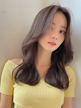 バイオレット ナゴヤ(Violet Nagoya) ワンレン大人レイヤーロングレイヤーカット小顔巻き髪スタイル