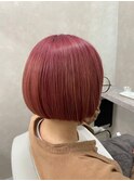 美髪髪質改善トリートメント/似合わせカット/ハイトーンピンク