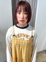 シテン(SITEN) ボブ/ピンクヘア/前髪カット