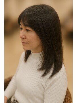 モリグリーン(MORI GREEN) 顔周りレイヤーミディアム【チェリーブラウン】