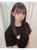 前髪カットが可愛い☆髪質改善ストレートヘア