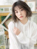 カバーヘア ブリス 志木南口駅前店(COVER HAIR bliss)&nbsp;イヤリングカラーくびレイヤー小顔ボブパーマh4志木20代30代40代