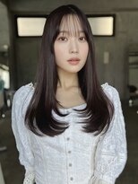 エインアンリー 明治神宮前(AIN.ANLY.)&nbsp;レイヤーミディアムくびれロングラベンダーピンクベージュ