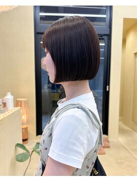 スニュウ(snuw) (snuw_hotaru)レイヤーボブオリーブマロンブラウン