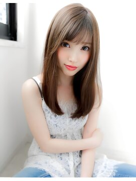 エレノア 博多ANNEX(Eleanor) マーメイドアッシュ前髪ありミディアムレイヤー　古尾