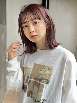 ガーデン 渋谷(GARDEN) 小顔大人ボブ暗めカラーミディアムデザインカラー