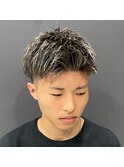 メンズ短髪スパイキーショートツーブロック