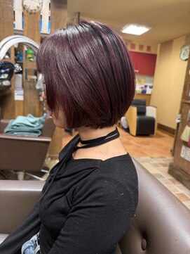 ブリーチなしダブルカラー/ダブルカラー/ボルドーカラー