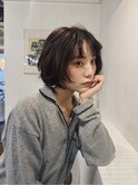 レイヤーボブ/ミニボブ/ニュアンスパーマ/顔周りカット/20代30代