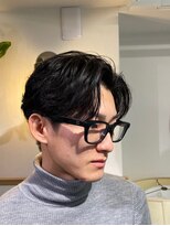 メゾンフォーメン 心斎橋店(Maison for men)&nbsp;センターパート/フェザーパーマ/ニュアンスパーマ/毛流れ