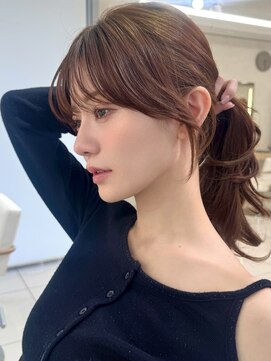 エジョン 三鷹店(Aejon) 三鷹レイヤーカット韓国ダブルカラー顔周り前髪カットボブ