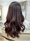 アッシュブラウン レイヤーカット 透明感カラー 巻き髪 美髪