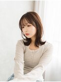 【くびれレイヤーミディ】抜け感×上品ヘア