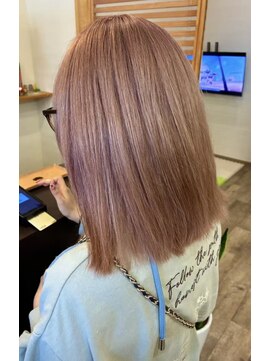 桃の木 ヘアー(桃の木 hair) ピンクベージュ×ダブルカラー