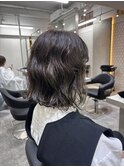 Bob×perm /ラベージュカラー