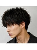 リバースセンターパート/ニュアンスパーマ/ダウンバング/渋谷