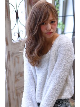 ラファンジュ ヘアー(Rohange hair) 【Rohange】ミルキーベージュ×リラクシーロング