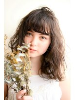 ガレージ バイ グリーン 原宿 表参道(Garage by green)&nbsp;ウェーブパーマ×ミディアム