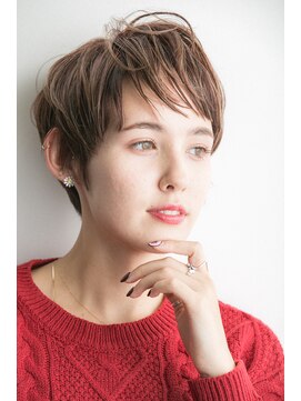 レア 渋谷(Le'a) 【Le'a】ハンサムな丸みショート　イルミナカラー