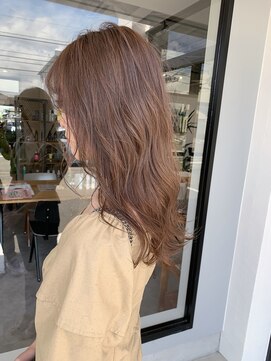 ナンバー(number+) 透明感カラー★ダブルカラーブリーチミルクティーベージュ