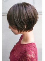 カライングドゥ(ing deux)&nbsp;大人可愛い20代30代40代黒髪前下がりショートボブ丸みショート◎
