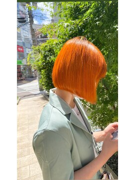 シー 柏(sii.) ボブ×ビビットオレンジ