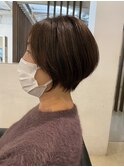 丸みくびれショート♪30代40代50代/アースカラー
