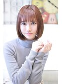 【メイズ 】ブリーチなしピンクベージュボブ・ブログも見てね