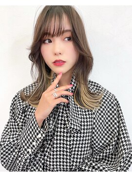 リコバイアフロート(riko by afloat) シースルー前髪/イヤリングカラー/韓国風ヘア/エギョモリ