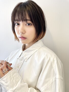 レトン 銀座(leton) ペールベージュ/外ハネボブ/大人かわいい/セクションカラー[銀座