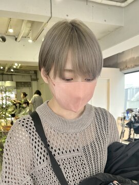 スー 渋谷(suu) ☆大人ショートカット耳かけ大人マッシュショートパーマ